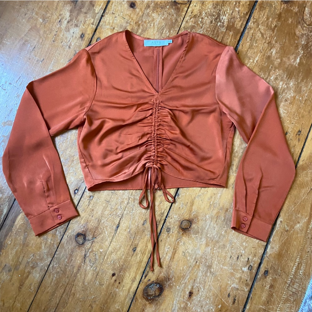 ASTR The Label Tie Front Blouse